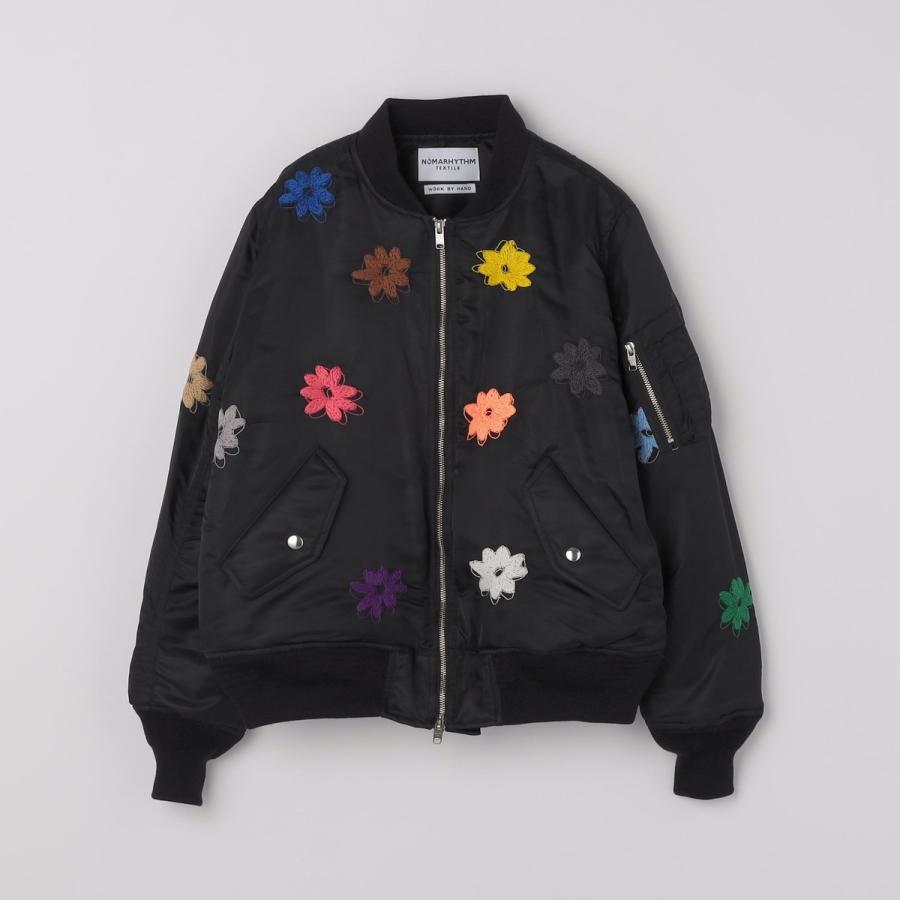 NOMARHYTHM TEXTILE: FLOWER EMBROIDERY FLIGHT JACKEの画像