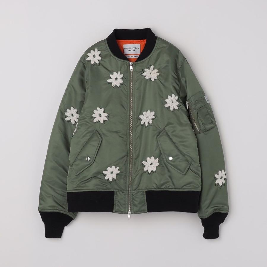 NOMARHYTHM TEXTILE: FLOWER EMBROIDERY FLIGHT JACKEの画像