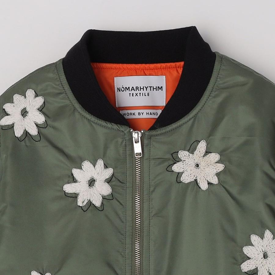 NOMARHYTHM TEXTILE: FLOWER EMBROIDERY FLIGHT JACKEの画像
