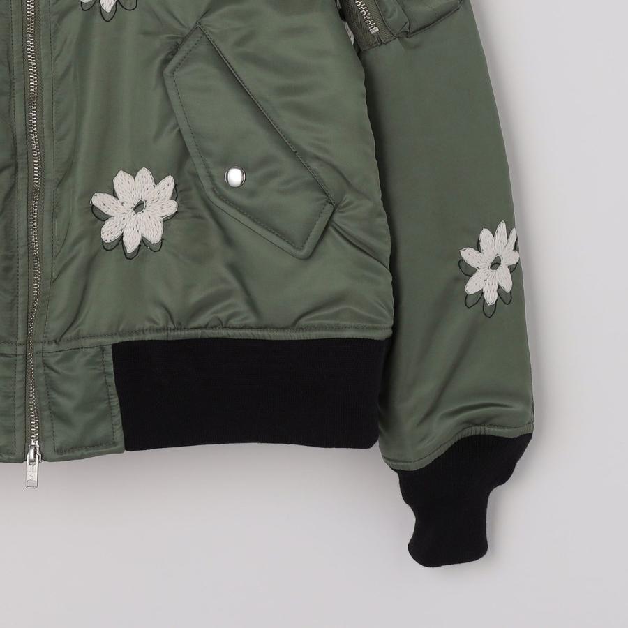 NOMARHYTHM TEXTILE: FLOWER EMBROIDERY FLIGHT JACKEの画像