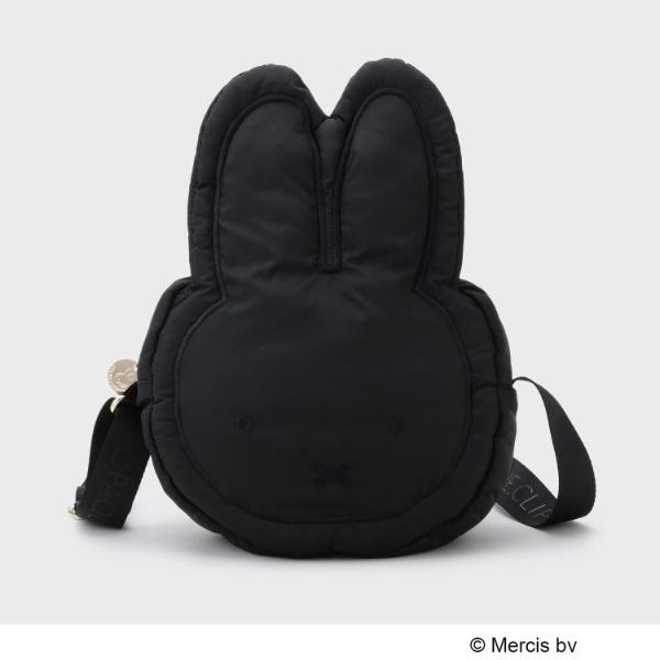 新品　miffy　OPAQUE.CLIP　フェイス型ショルダーバッグ　黒ミッフィ OPAQUE.CLIP（オペークドットクリップ） 【コラボ】miffy x フェイス
