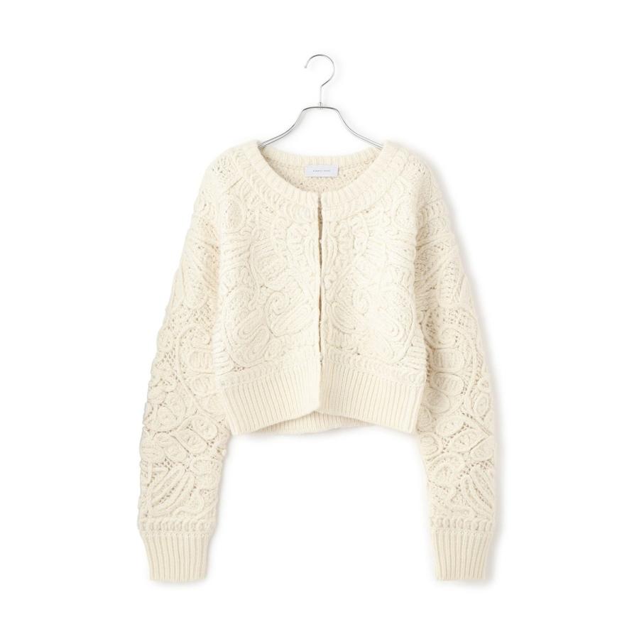 ADAM ET ROPE'（アダムエロペ） コードレースパターンニット