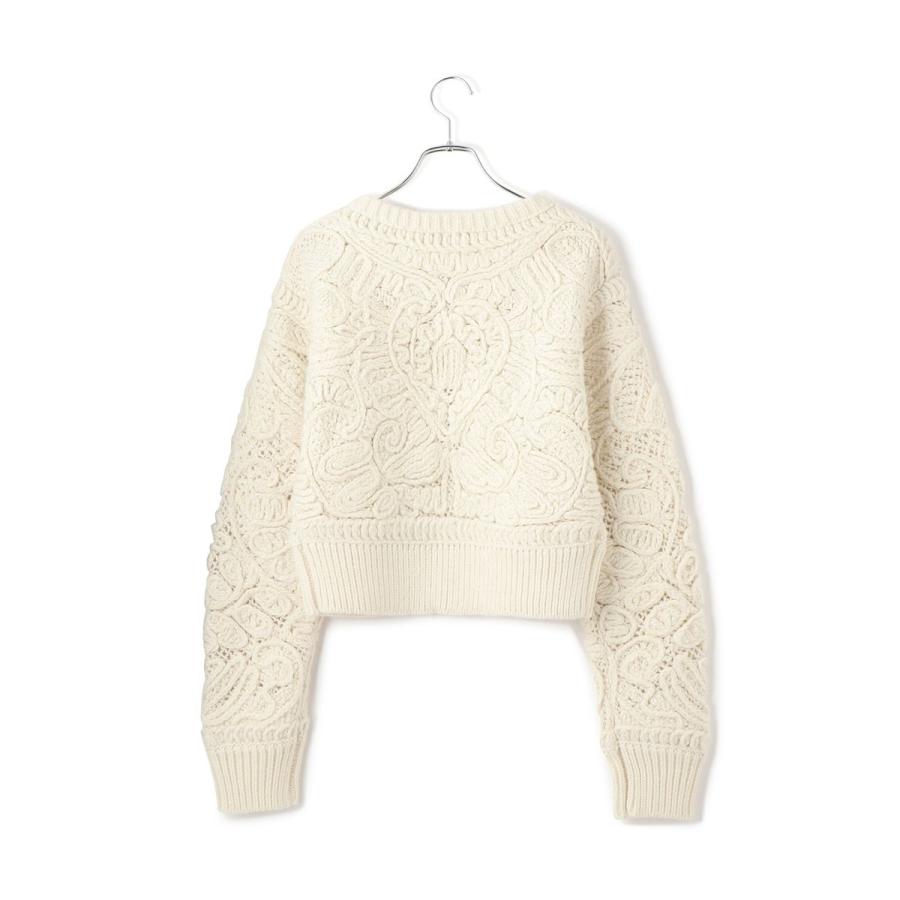 ADAM ET ROPE'（アダムエロペ） コードレースパターンニット