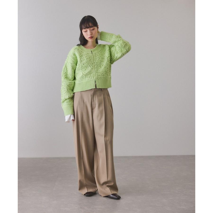 ADAM ET ROPE'（アダムエロペ） コードレースパターンニット