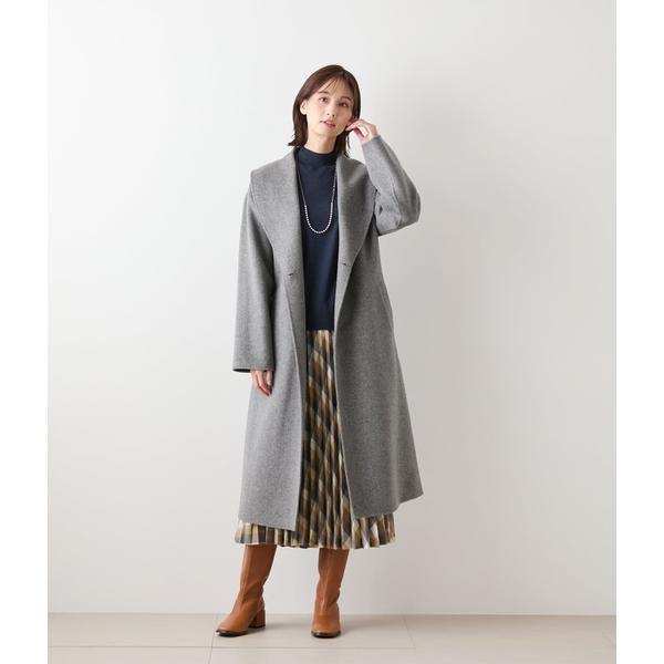 NEWYORKER（ニューヨーカー） ウールナイロンリバー ショールカラー