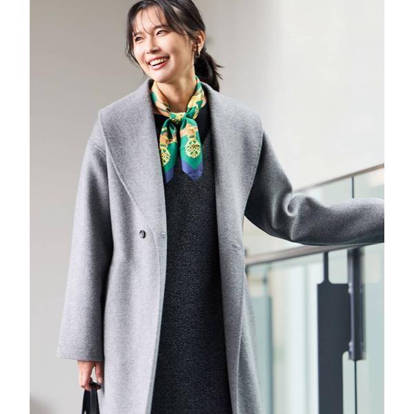 NEWYORKER（ニューヨーカー） ウールナイロンリバー ショールカラー