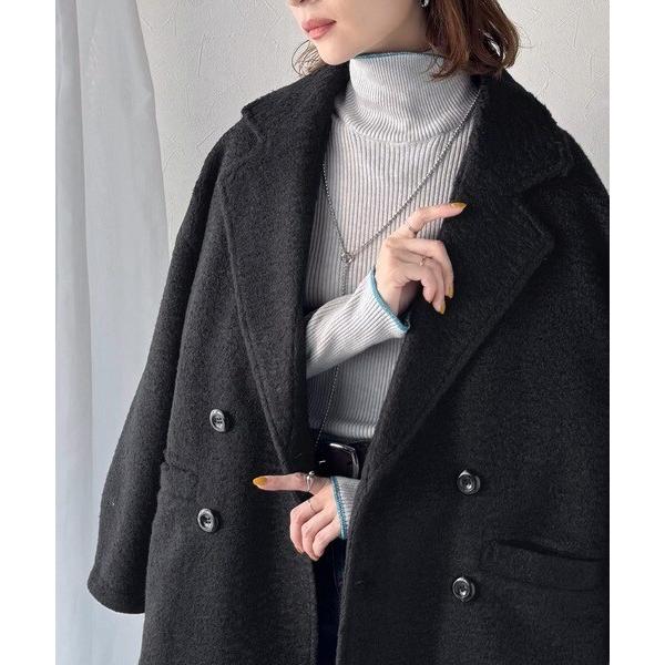 2025AW新作】大人の余裕、羽織るだけで美しく。フェイクウールPコート