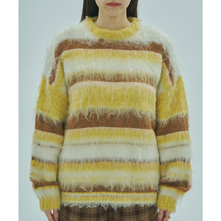 ROSE BUD（ローズバッド） STRIPE KNIT TOP : マルイ(丸井)Yahoo!店