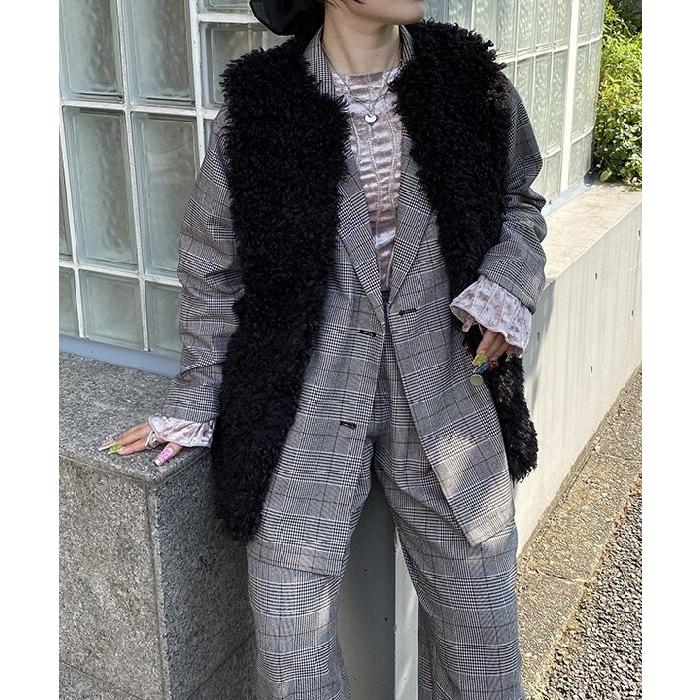 AS KNOW AS PINKY（アズノゥアズピンキー） プードルファーLベスト