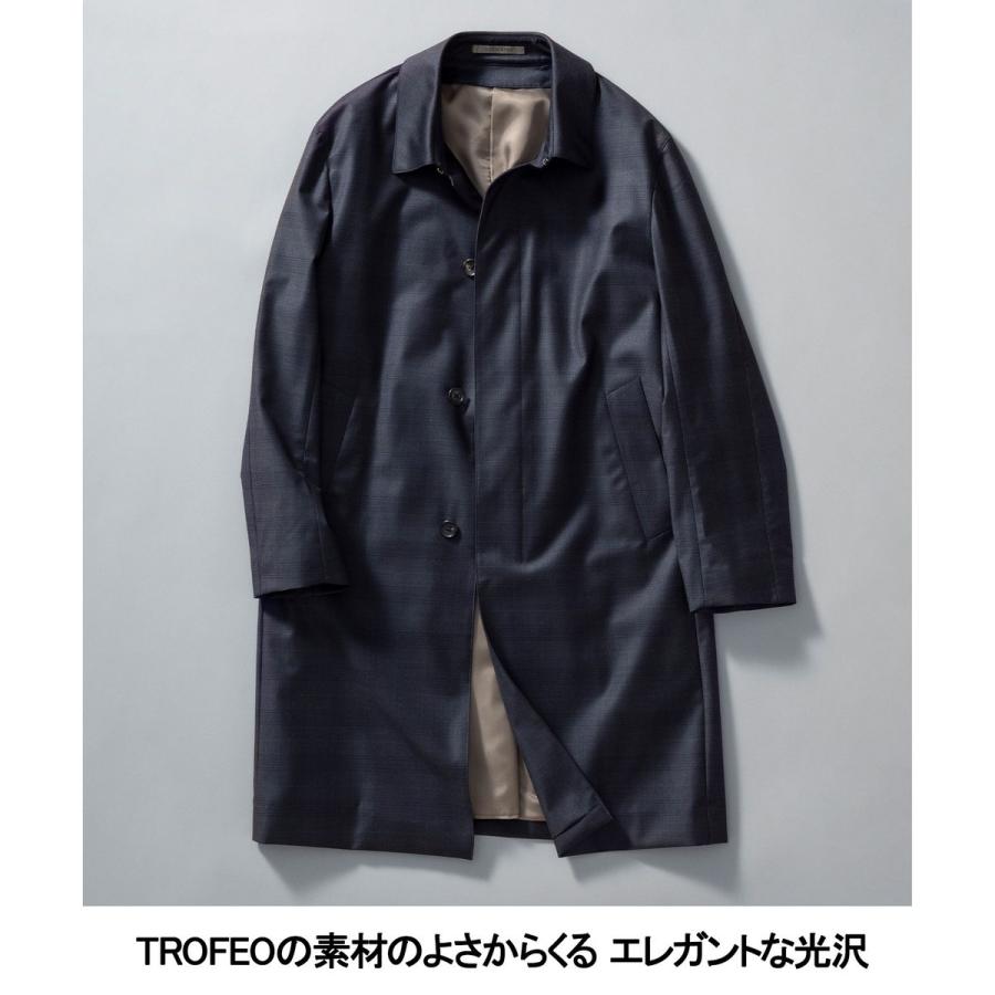 【Zegna/ゼニア】TROFEOラミネートロング ステンカラーコートの画像