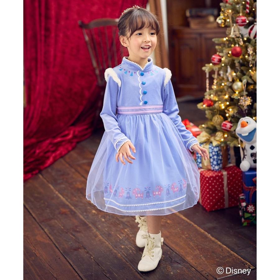 アナをイメージした刺繍入り長袖ひざ丈ワンピース (値下げ可能) アナをイメージした刺繍入り長袖ひざ丈ワンピース (値下げ可能