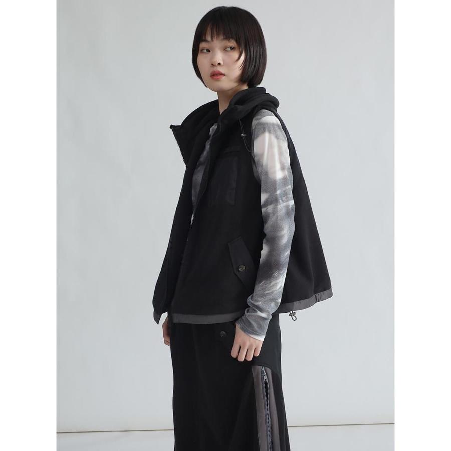 LASUD（ラシュッド） 異素材ドッキングフリースベスト : マルイ(丸井