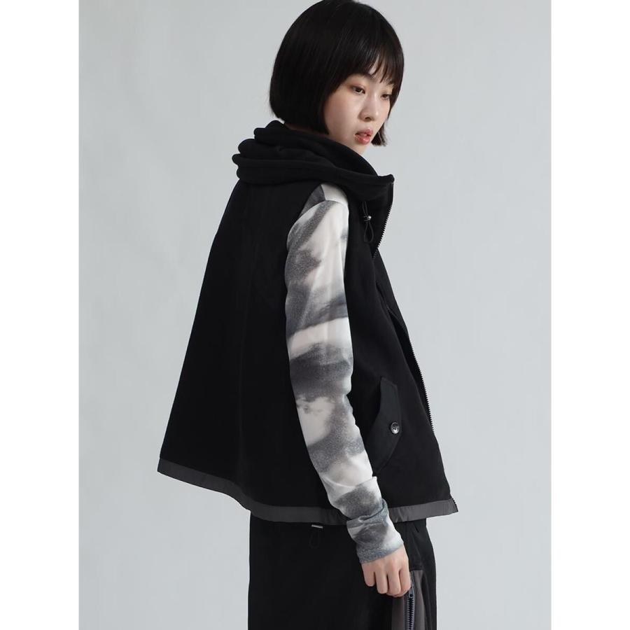 LASUD（ラシュッド） 異素材ドッキングフリースベスト : マルイ(丸井