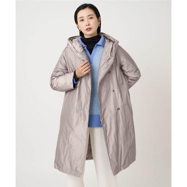 ES RECH ウォッシャブルダウンケット　2枚セット　ロング シャイニータフタロングダウンコート(ダウンジャケット・コート