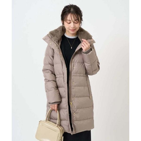 小さいサイズ】ベーシックタフタ ロングダウンコート/撥水加工