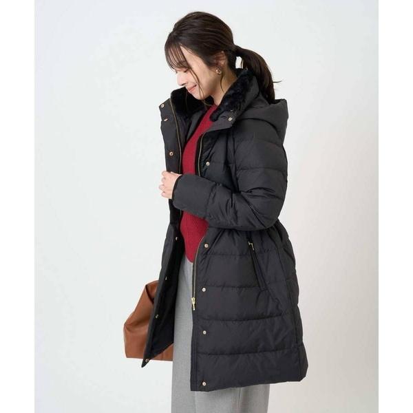 小さいサイズ】ベーシックタフタ ロングダウンコート/撥水加工