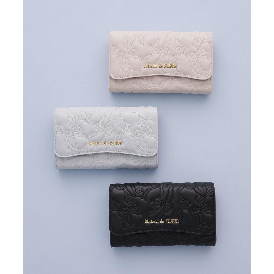 Maison de FLEUR（メゾンドフルール） リボンキルティングロング