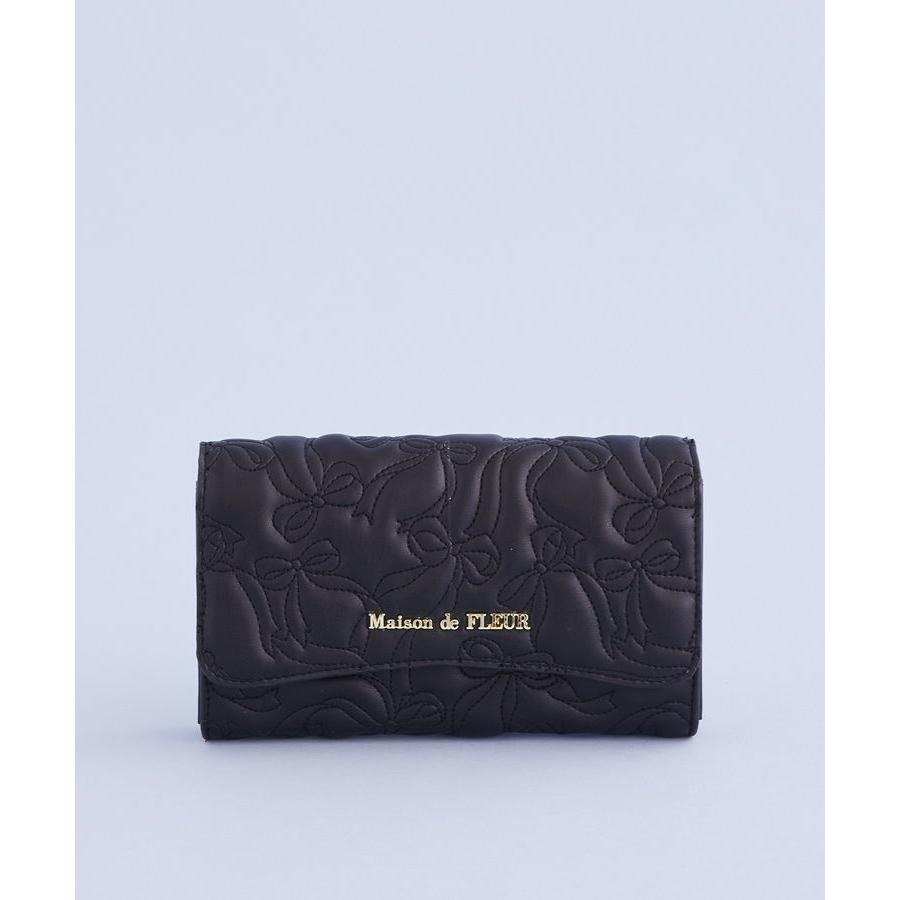 Maison de FLEUR（メゾンドフルール） リボンキルティングロング