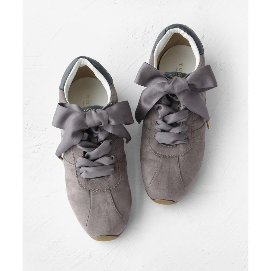 ヨ*コ様 TOCCA リボン付きスニーカー 39 ホワイト TOCCA（トッカ） TOCCA LOGO SUEDELIKE SNEAKERS スニーカー : マルイ
