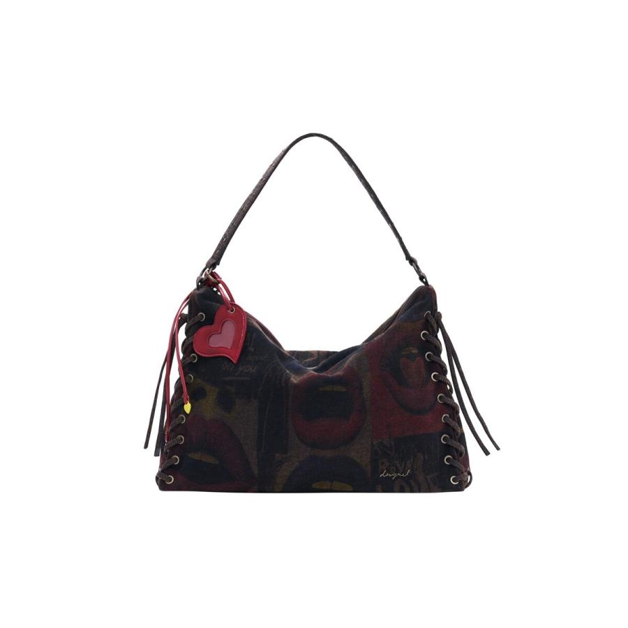 Desigual（デシグアル） 大きなグラフィティ リップ柄 ショルダー