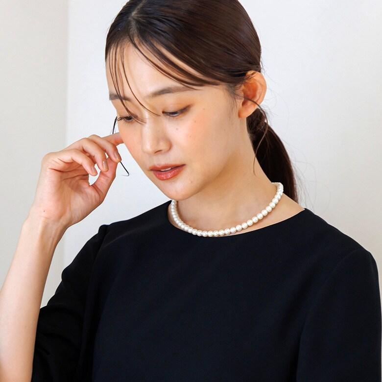 【喪服・礼服用】ブラックフォーマル雑貨・5点セット/バッグ・念珠・ふくさ・ネックレス・ハンカチ_13