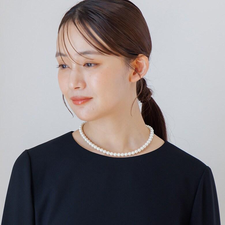【喪服・礼服用】ブラックフォーマル雑貨・5点セット/バッグ・念珠・ふくさ・ネックレス・ハンカチ_14