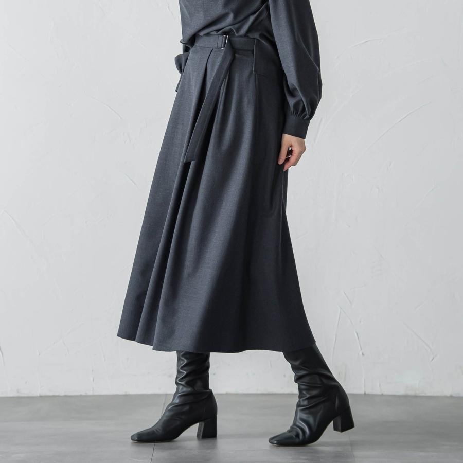 LAUTREAMONT（ロートレアモン） ウールブレンドストレッチフレア