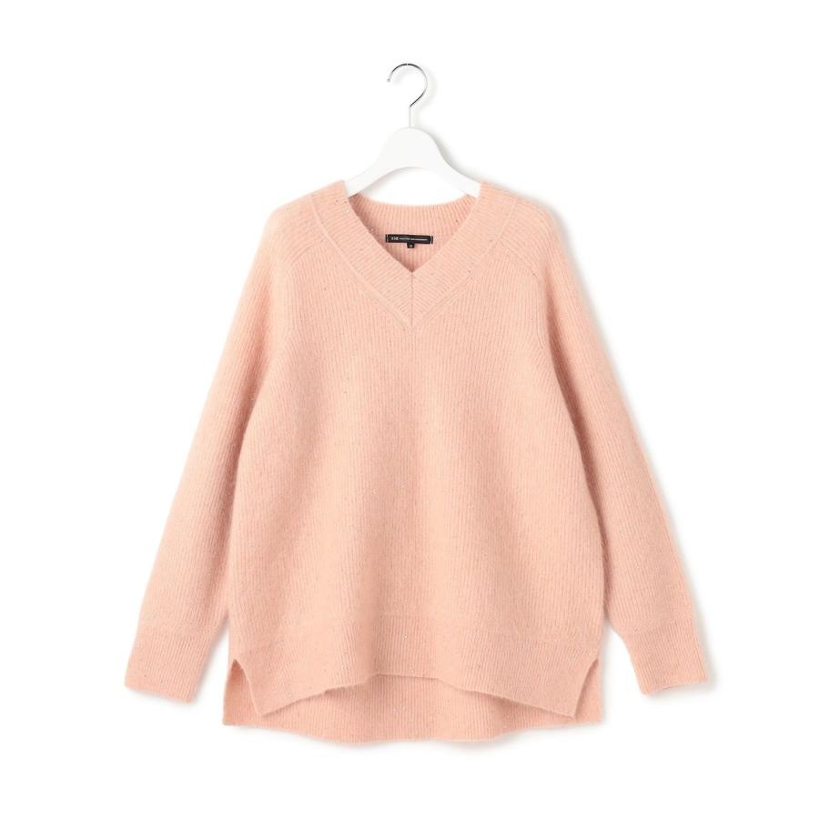 23区　ヘヤミックススパングル Vネック ニット 23区（ニジュウサンク） モヘヤミックススパングル Vネック ニット