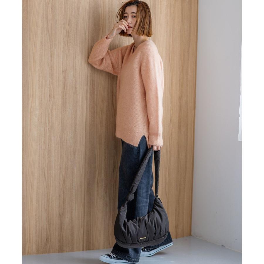 23区（ニジュウサンク） モヘヤミックススパングル Vネック ニット