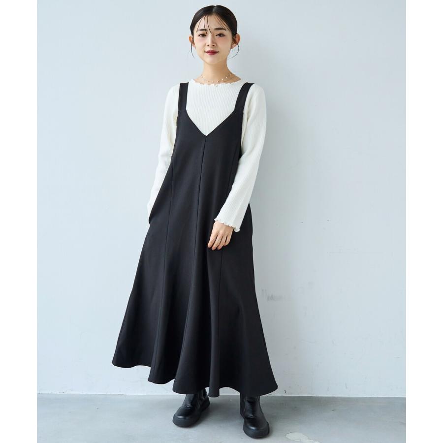 ☆再入荷】 マーメイド Vネック ジャンスカ ワンピース 【mil (ミル