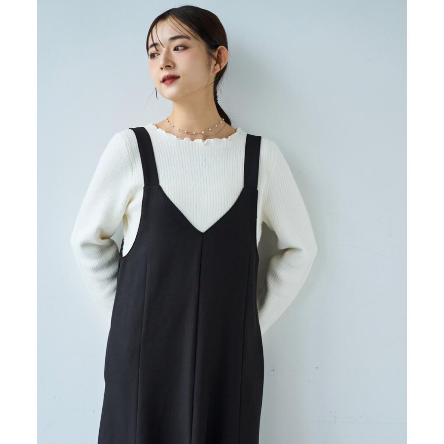 ☆再入荷】 マーメイド Vネック ジャンスカ ワンピース 【mil (ミル