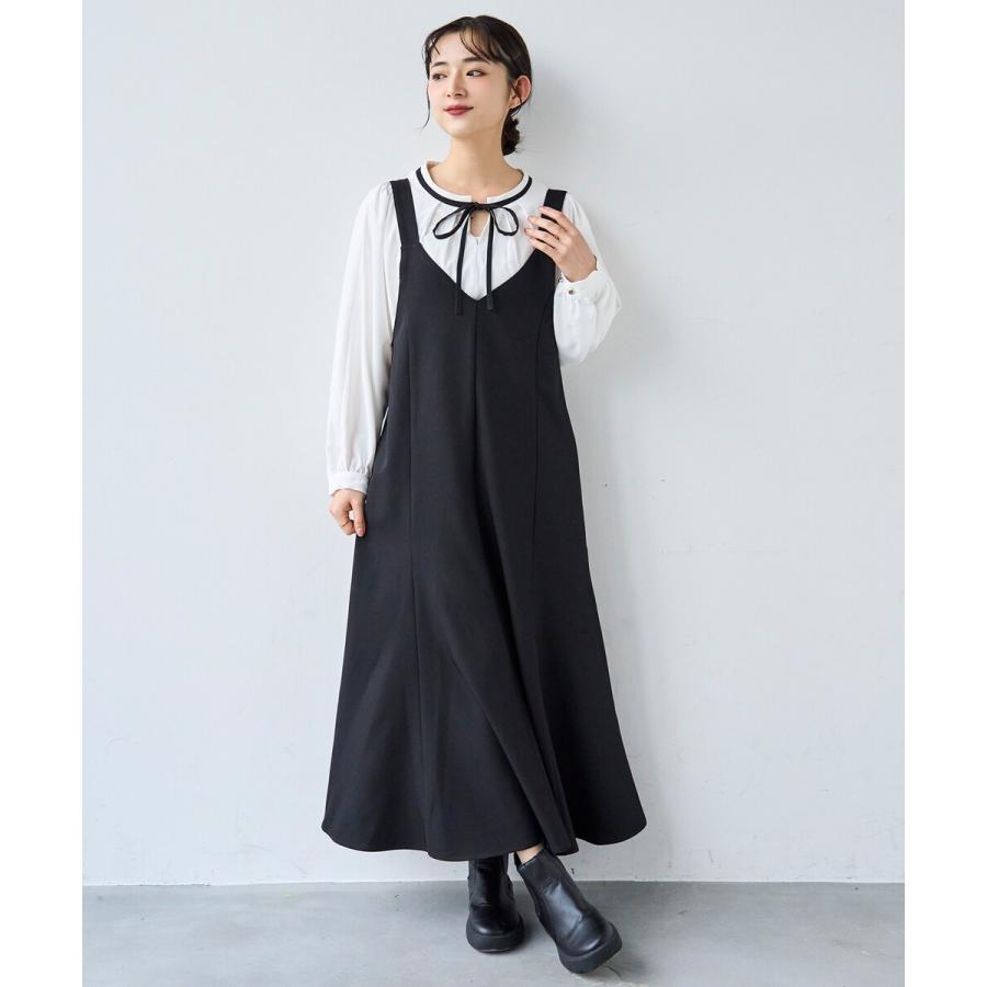 mamiプロデュース　ジャンスカワンピース ☆再入荷】 マーメイド Vネック ジャンスカ ワンピース 【mil (ミル