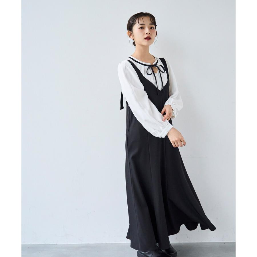 ☆再入荷】 マーメイド Vネック ジャンスカ ワンピース 【mil (ミル