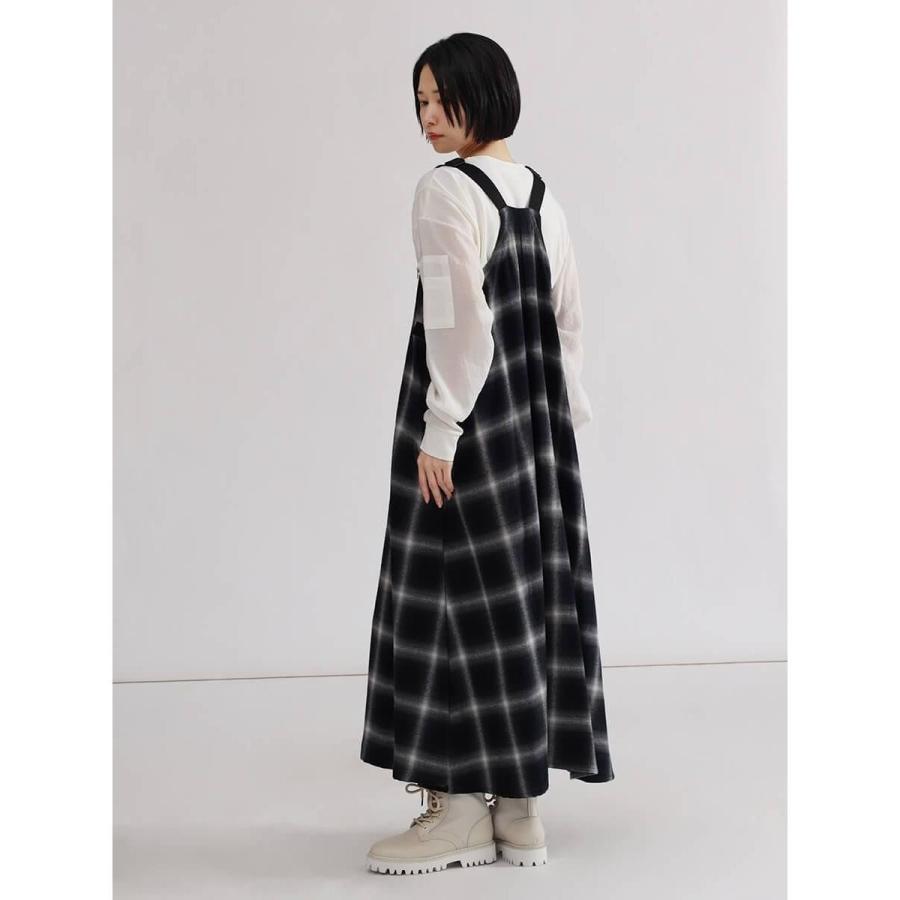 LASUD（ラシュッド） オンブレチェック×シアーレイヤードジャンパー