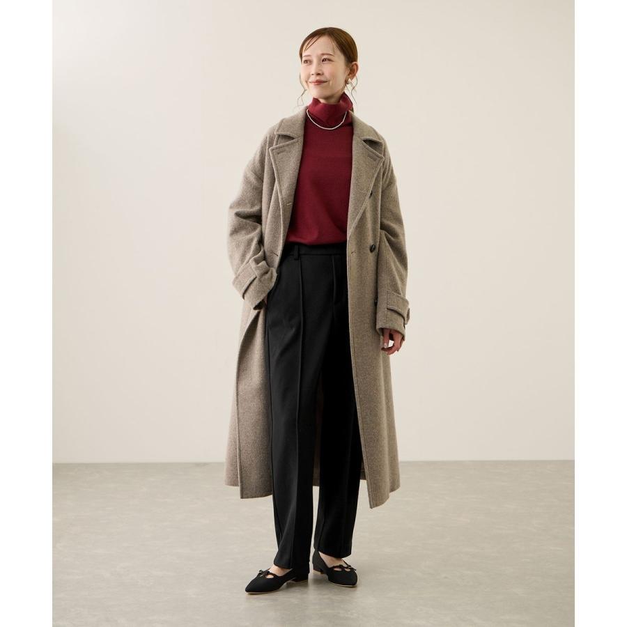 【極美品】ROPE　ロペ　グレー　イタリア生地　パンツ スーツ 　総裏　日本製 セール】【低身長・小柄さんサイズ】レディハンサムシリーズ ウール