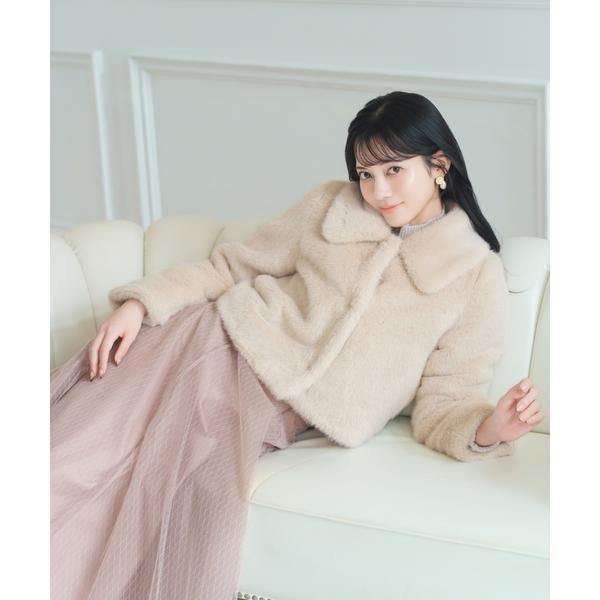 ステンカラーエコファーショートジャケット : マルイ(丸井)Yahoo!店