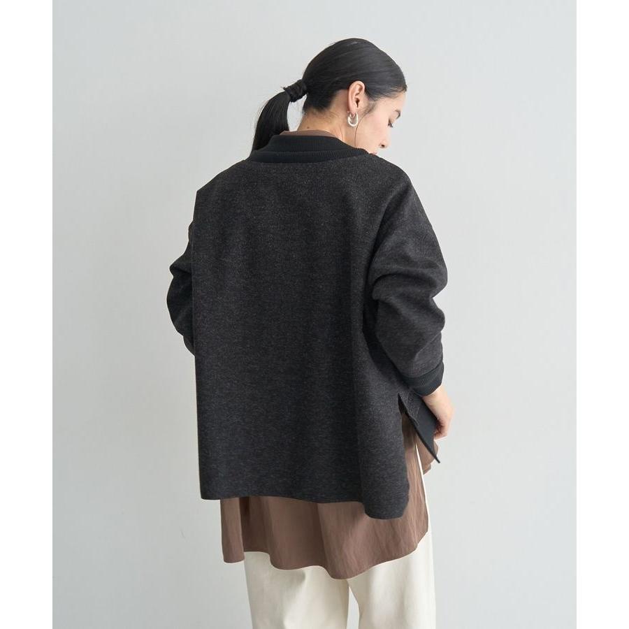 YECCA VECCA（イェッカヴェッカ） ニット切替メルトンVネック