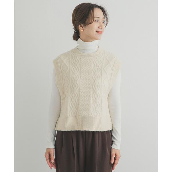 URBAN RESEARCH DOORS（アーバンリサーチドアーズ） ケーブル柄ニット