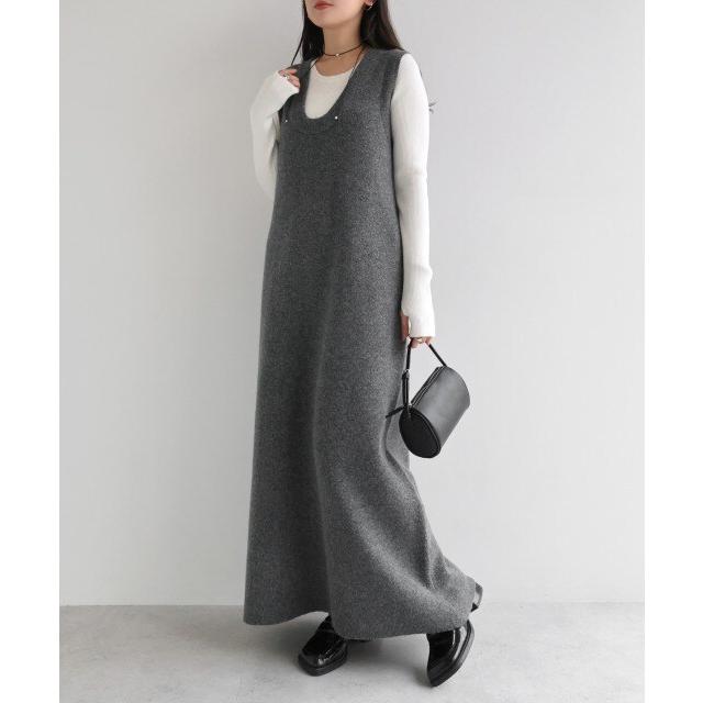 Randy 新品タグ付き　グレー ノースリーブ ニットワンピース Randy 新品タグ付き グレー ノースリーブ ニットワンピース