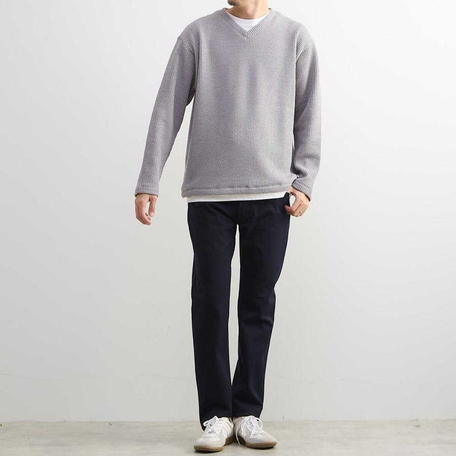 MEN'S MELROSE 【MASTER FRAME/マスターフレーム】裏起毛ワッフル