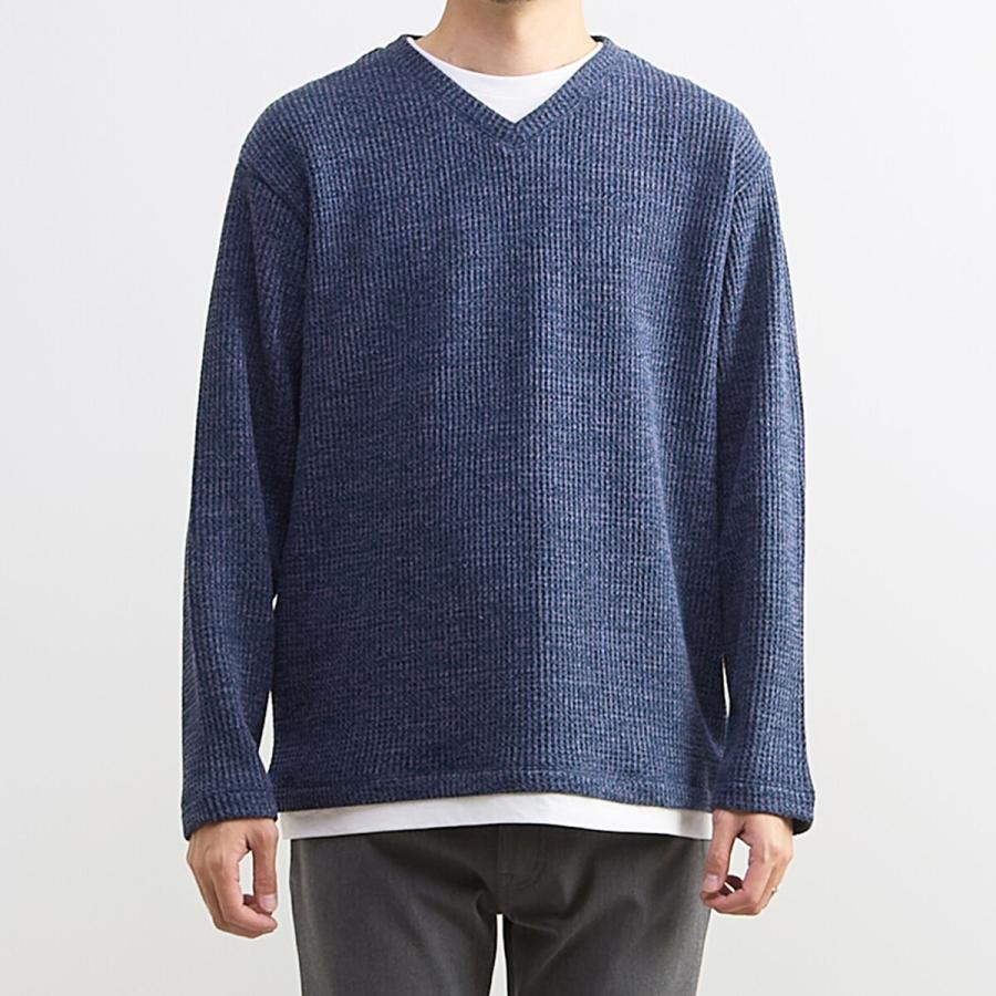 MEN'S MELROSE 【MASTER FRAME/マスターフレーム】裏起毛ワッフル