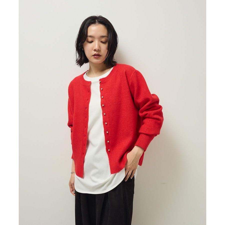 PANTON 赤 ニットカーディガン36M 未使用新品タグ付 PANTON 赤 ニットカーディガン36M 未使用新品タグ付 S115657364