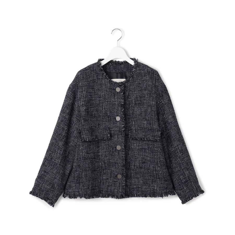 ICB（アイシービー） ライトブッチャーツイード ノーカラージャケット