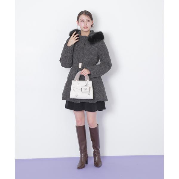 ファーハンドル❤︎ビジューポシェット ランダムビジューファーハンドルバッグ : マルイ(丸井)Yahoo!店 - 通販