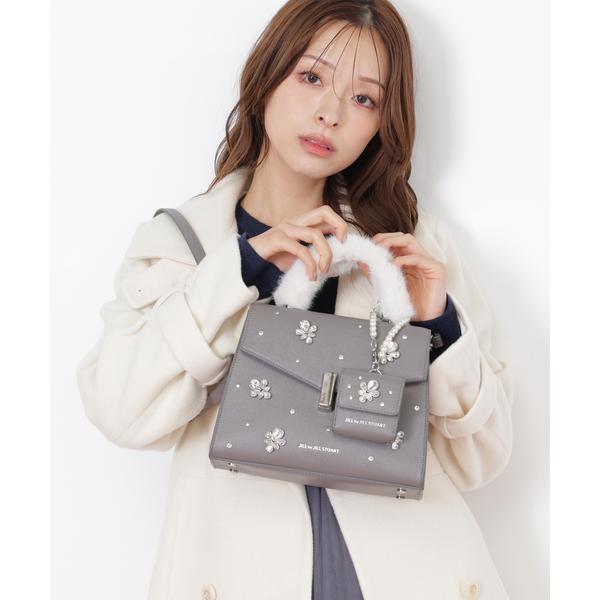 ランダムビジューファーハンドルバッグ : マルイ(丸井)Yahoo!店 - 通販