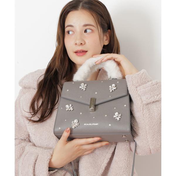 ファーハンドル❤︎ビジューポシェット ジルバイジルスチュアート JILL by JILLSTUART ランダムビジューファー