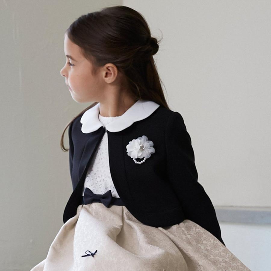 petit main 【フォーマル】ジャガードリボンOP+衿つきJKセット