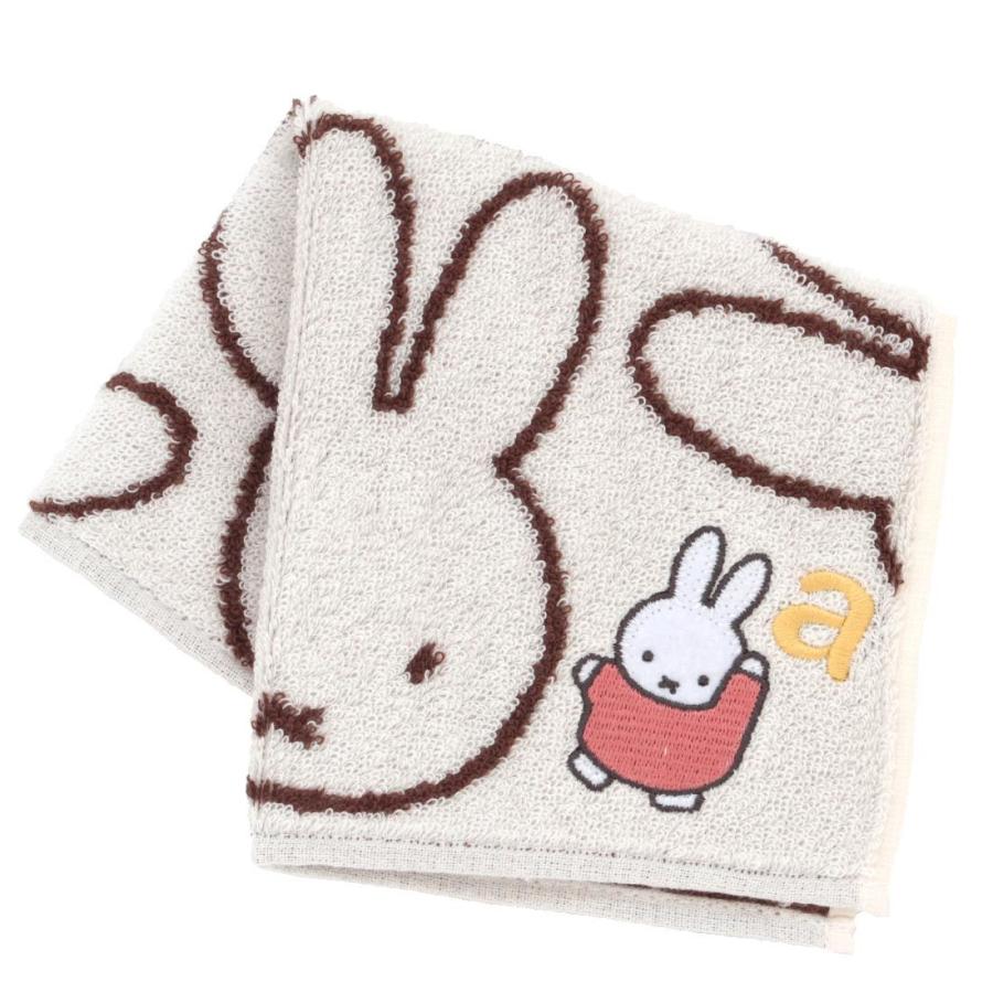 ミッフィー　イニシャル入り　タオルハンカチ　【miffy】