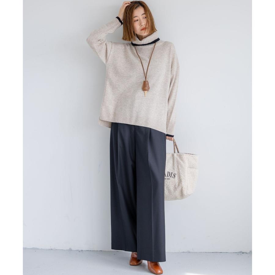 23区（ニジュウサンク） 【FUDGE掲載/洗える】ウールカシミヤ コンビ