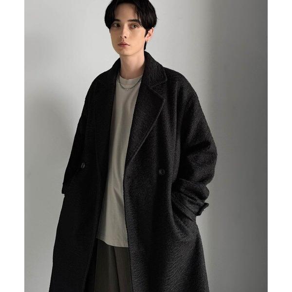 Classical Origin】「余裕を魅せる。」フェイクウールロングチェスター